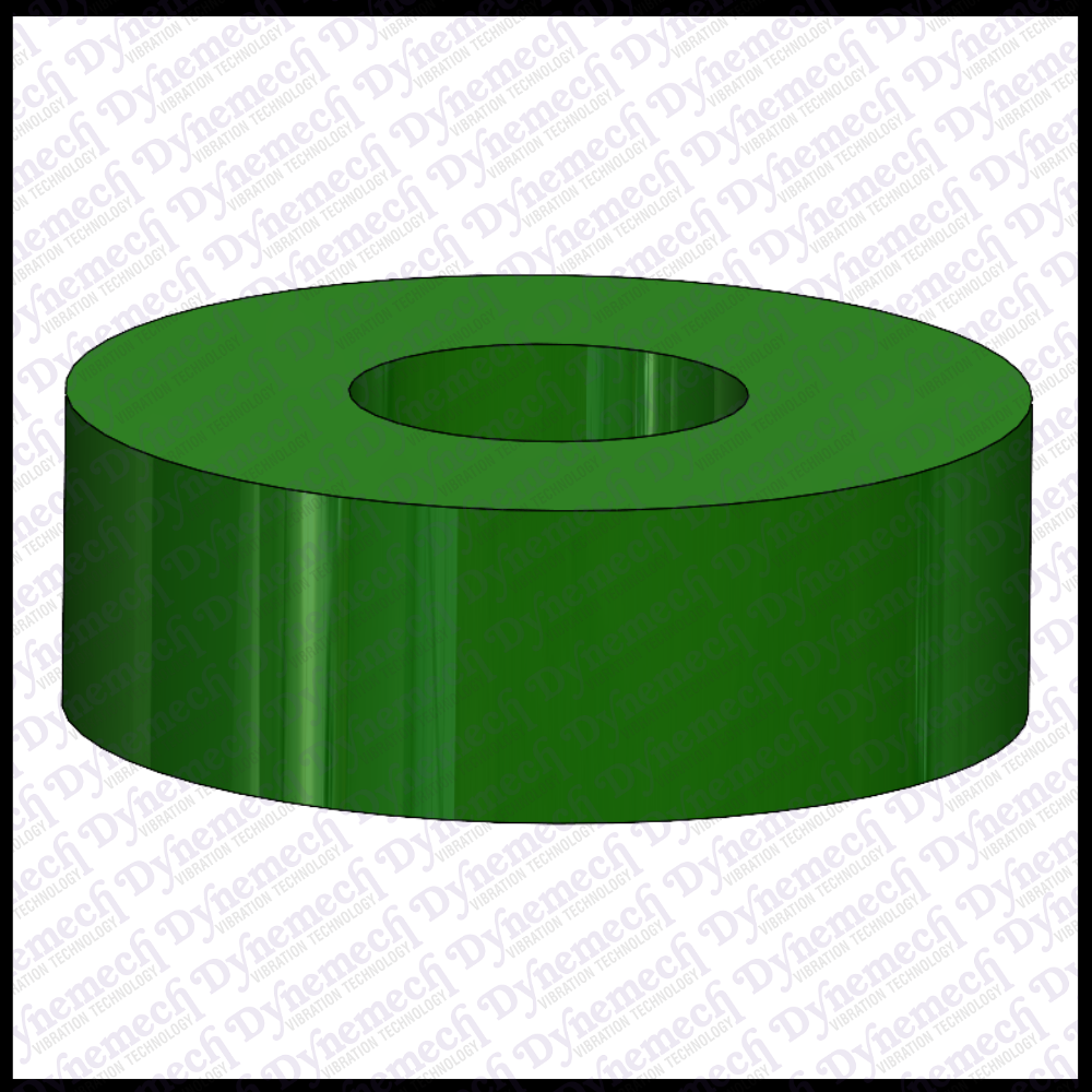 Dynemech Rubber Bush, Series Insulation Disc M30 - Color: Green