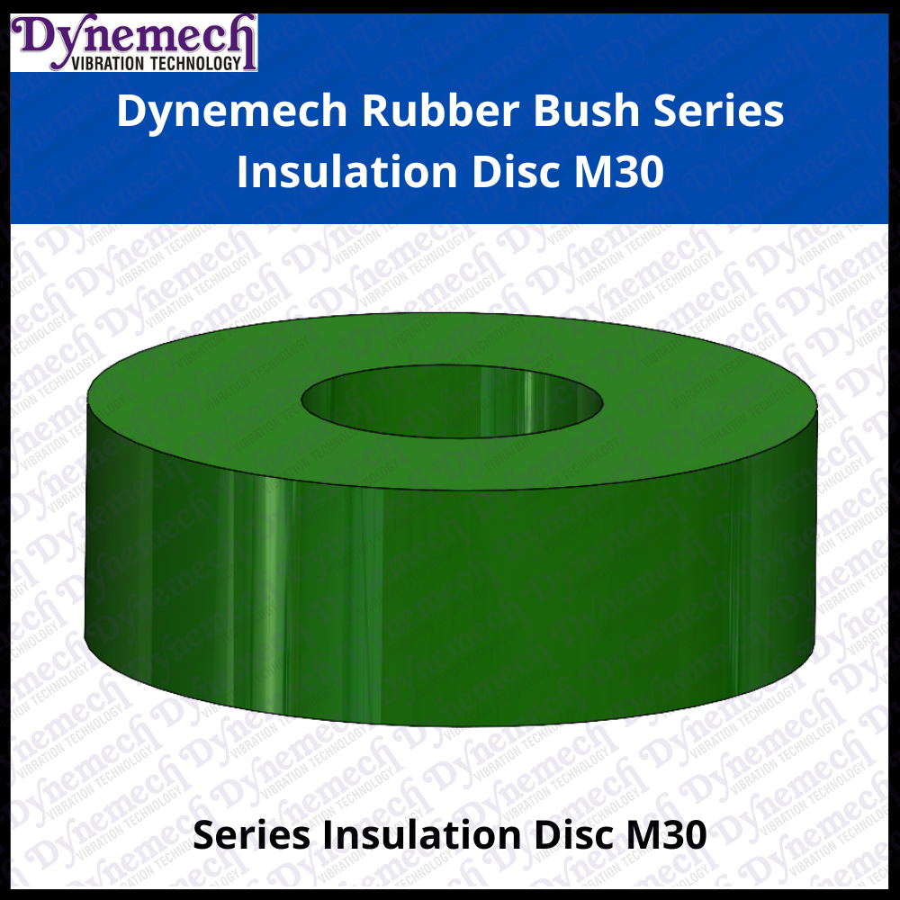 Dynemech Rubber Bush, Series Insulation Disc M30 - Color: Green