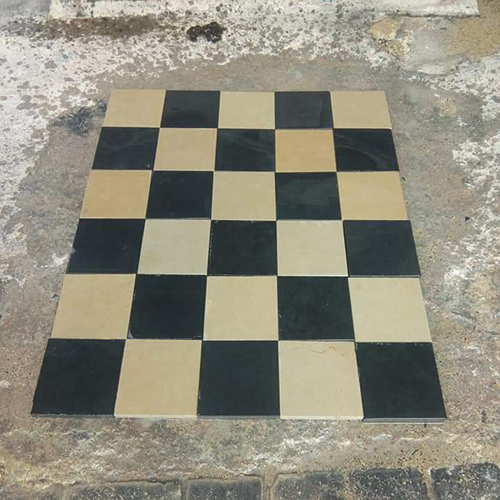 Black Yellow Cobblestone - Natural Stone Type: Marble