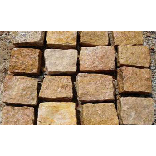 Yellow Granite Cobble Stone