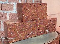 Natural Laterite Brick Stone - Color: Red