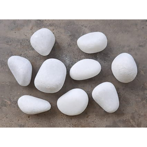 White Marble Pebbles Stone - Natural Stone Type: Limestone