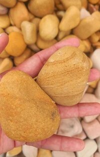 White Marble Pebbles Stone - Natural Stone Type: Limestone