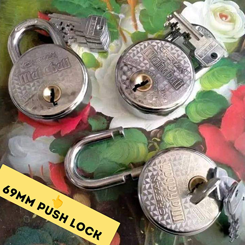 69 Mm Push Lock - Finish: Polished