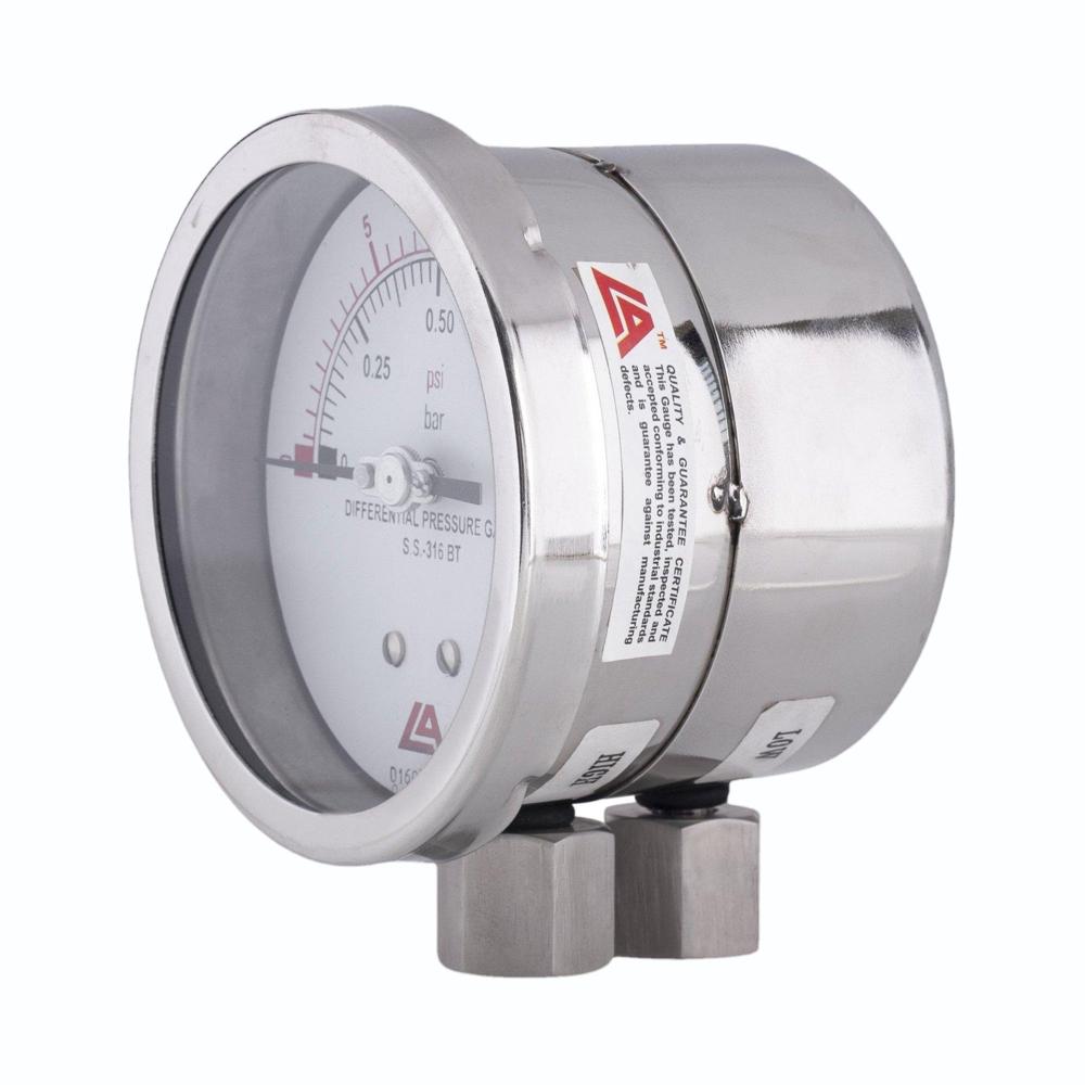 Differential Pressure Gauges - Durable Stainless Steel, Analog & Digital Displays | Diaphragm Mechanism, Versatile Measurement Units