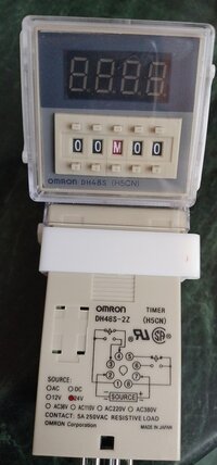 Omron Ic Timer  220vac, D48s-s/1z 8pin, E6h-cwz3x 500p/r, Gl6-p4212 - Color: Standard Grey/black