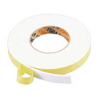 Eva Foam Tape - Double-sided, Self-adhesive | White Eva Material, Water, Heat, And Chemical Resistant For Versatile Industrial Use