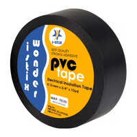 Pvc Insulation Tape - 0.13 Mm Thickness, Black Pvc Material | Single-sided, Self-adhesive, Moisture & Uv Resistant For Industrial Use