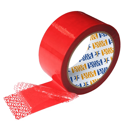 Tamper Evident Tape - High-Quality Polyester, Single-Sided Self-Adhesive, Bright Red Color | Maximum Security for Banks, Laboratories, and Shipping