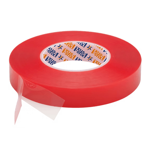 Red Polyester Tape - 100% Polyester Material, Double-Sided Self-Adhesive, Vibrant Red for Enhanced Visibility, Ideal for Heavy-Duty Industrial Applications
