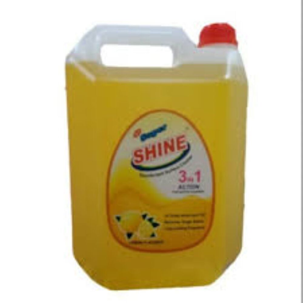 Super Shine - Can, 5 Liters, Rose, Jasmine, Lemon | Direct Application, Effective Dirt And Stain Remover