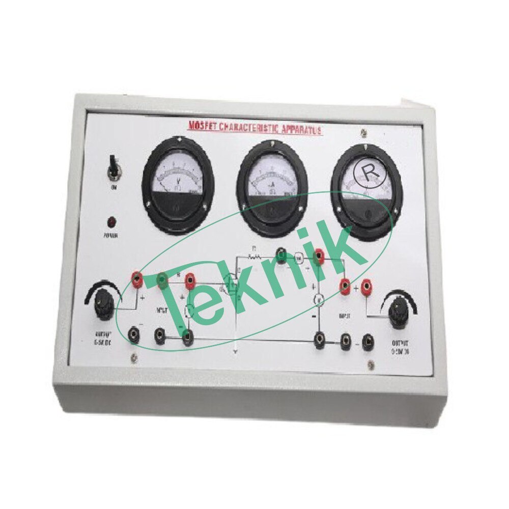 MOSFET CHARACTERISTICS APPARATUS WITH BAKELITE PANEL & ROUND METERS