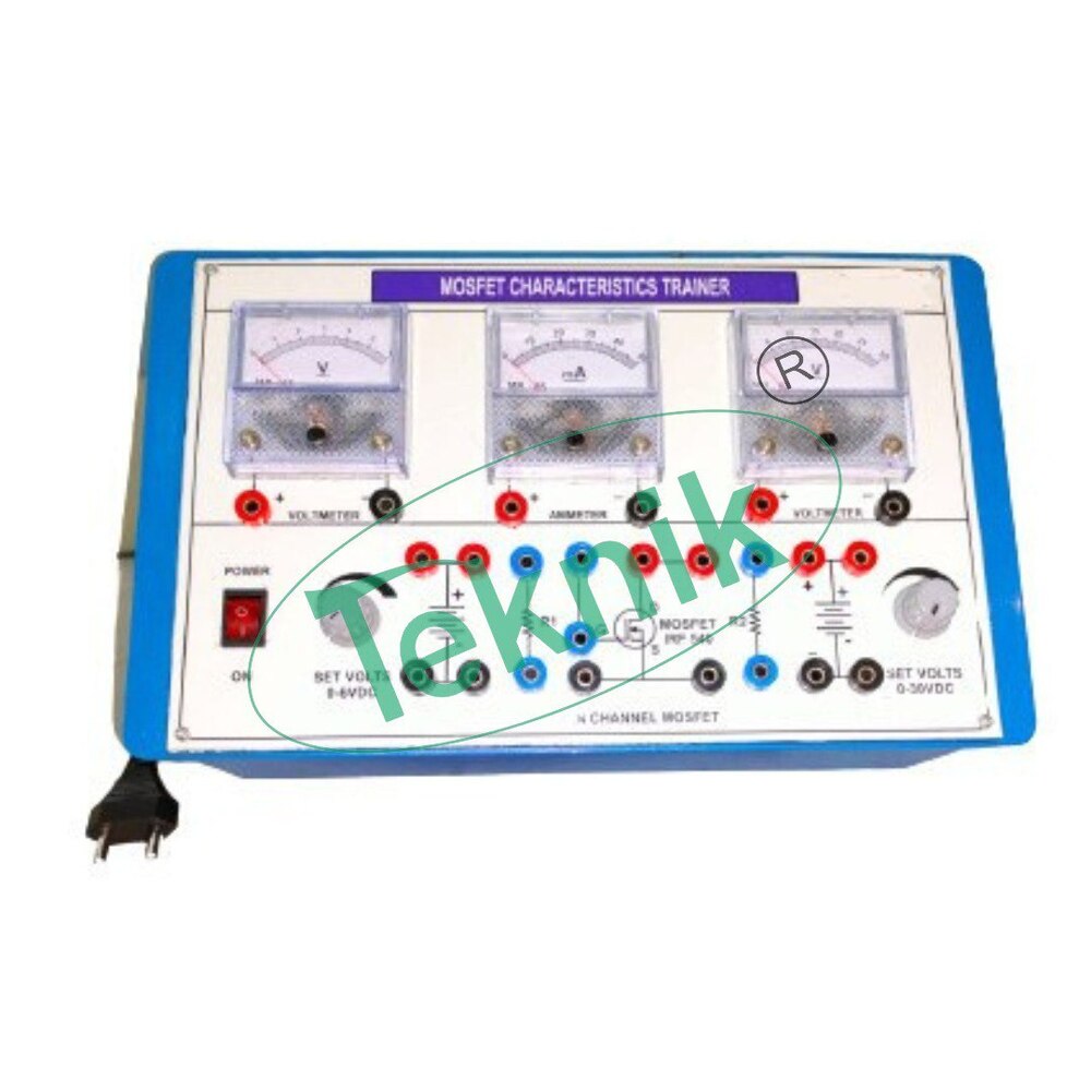 MOSFET CHARACTERISTICS APPARATUS WITH ALUMINUM PANEL & SQUARE METERS