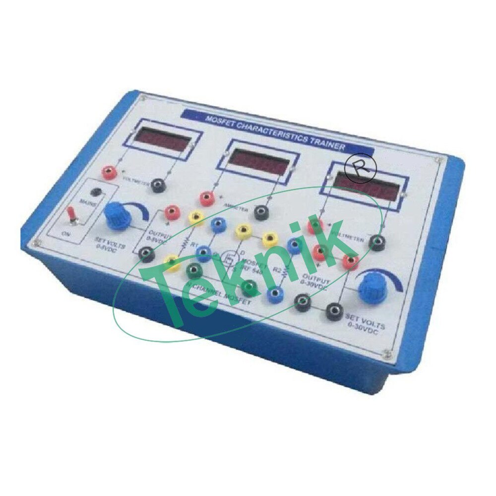 MOSFET CHARACTERISTICS APPARATUS WITH ALUMINUM PANEL & DIGITAL PANEL METERS