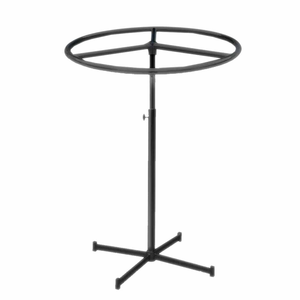 Clothes Rails Stand Solid Metal Clothing Free Standing Hanger Stand For Display Uses For Home, Store And Showrooms (Black, Circle Rotating Stand)