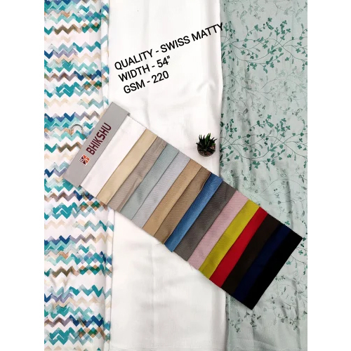 Swiss Matty Curtain Fabric - Feature: Shrink-Resistant