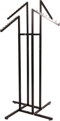 Clothes Rails Stand Solid Metal Clothing Free Standing Hanger Stand For Display Uses For Home, Store And Showrooms