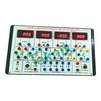 CHARACTERISTICS & APPLICATION OF BASIC THYRISTORS (SCR, DIAC, TRAIC, UJT) WITH BAKELITE PANEL & DIGITAL PANEL METERS