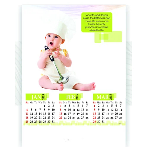 Baby Wall Calendar - Binding: Perfect Binding