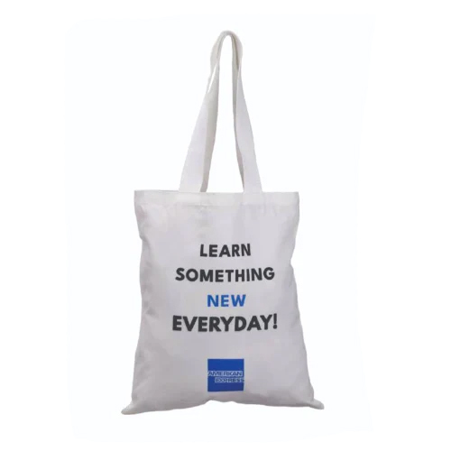 Eco Friendly Canvas Tote Bags - Color: White