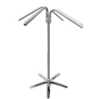 Chrome Fountain Clothing Rack Stand Retail Display Garments Hanger Stand For Display Uses For Shop, Showroom