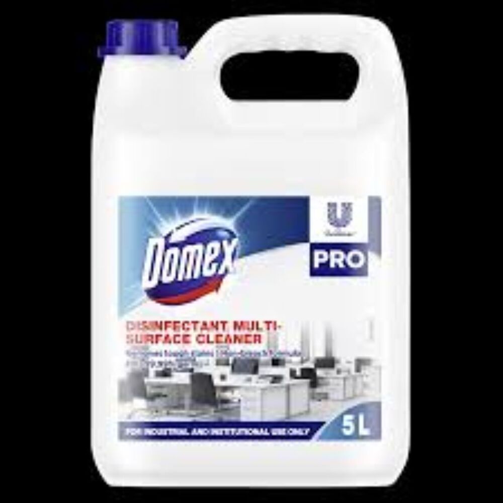 Domex Floor Cleaner Bkc 5ltr - Can, Original Color | Kills 99.99% Germs*, Multi-surface Use, Tough Stain Removal, Daily Cleaning