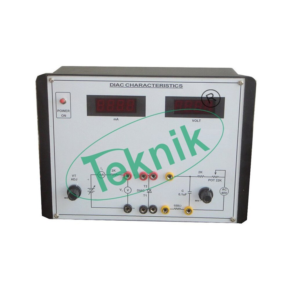 DIAC CHARACTERISTICS APPARATUS WITH ALUMINUM PANEL & DIGITAL PANEL METERS