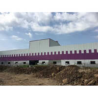 Prefabricated Industrial Building - High-quality Steel, Customized Dimensions, Classic White Color - Durable Aluminum Sheet Roof, Sliding Window Style For Optimal Ventilation