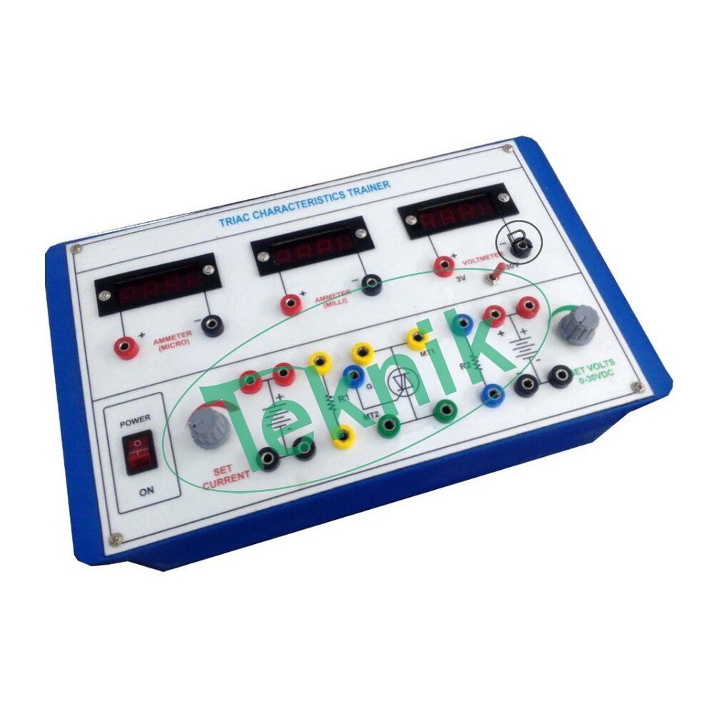 TRIAC CHARACTERISTICS APPARATUS WITH ALUMINUM PANEL & DIGITAL PANEL METERS