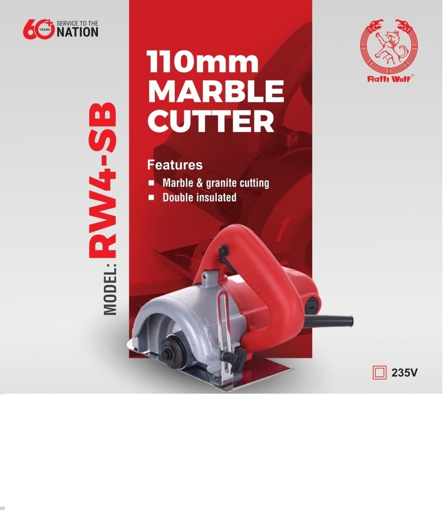 Ralli Wolf 110mm Marbel Cutter (Rw4sb) - Application: Industrial