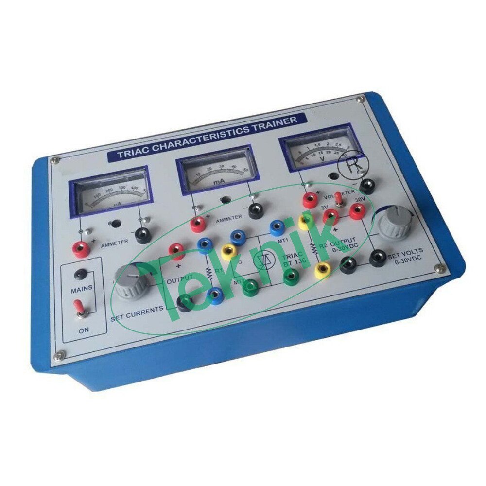 TRIAC CHARACTERISTICS APPARATUS WITH ALUMINUM PANEL & SQUARE METERS