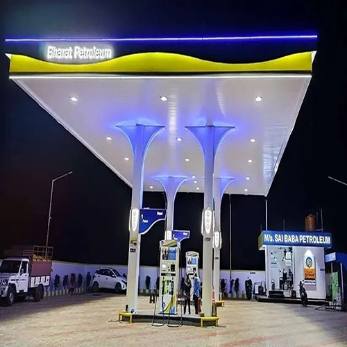 Bpcl Petrol Canopy - Color: Multicolor