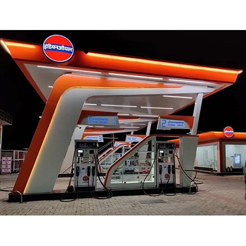 Indian Oil Petrol Pump Canopy