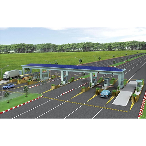 Toll Booth And Toll Plaza - Color: Multicolor