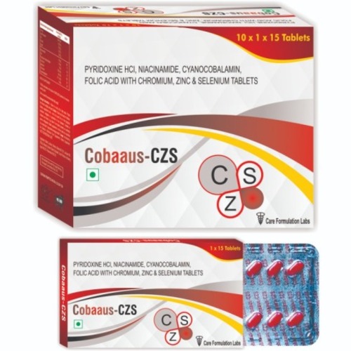 Pyridoxine Hydrochloride ,Niacinamide ,Cyanocobalamin,Folic Acid with  Chromium Zinc & Selenium tablet