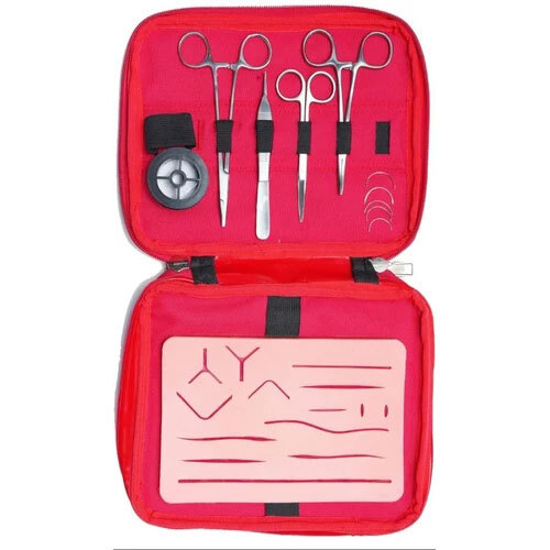 Surgical Suture Kit - Color: Red