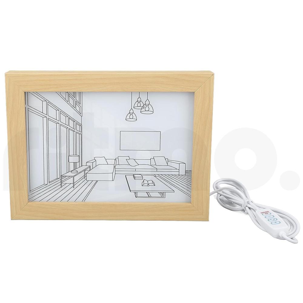 3D LED Painting Wooden Photo Frame