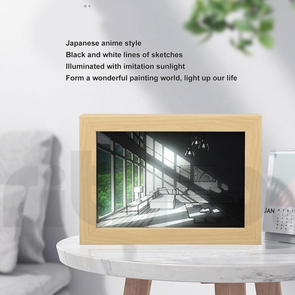 3D LED Painting Wooden Photo Frame