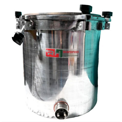 Portable Autoclave Single Drum - Color: Silver