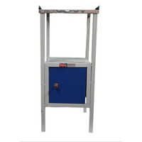 Hospital Bedside Table - Color: Blue And Grey