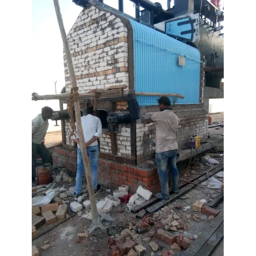 Coconut Shell Fired 5000 Kg-Hr Steam Boiler - Material: Mild Steel