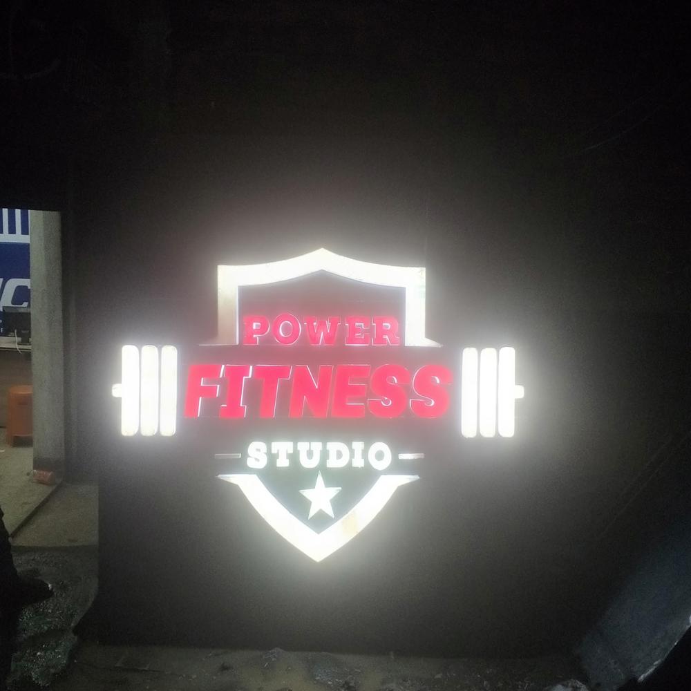 gym sign board