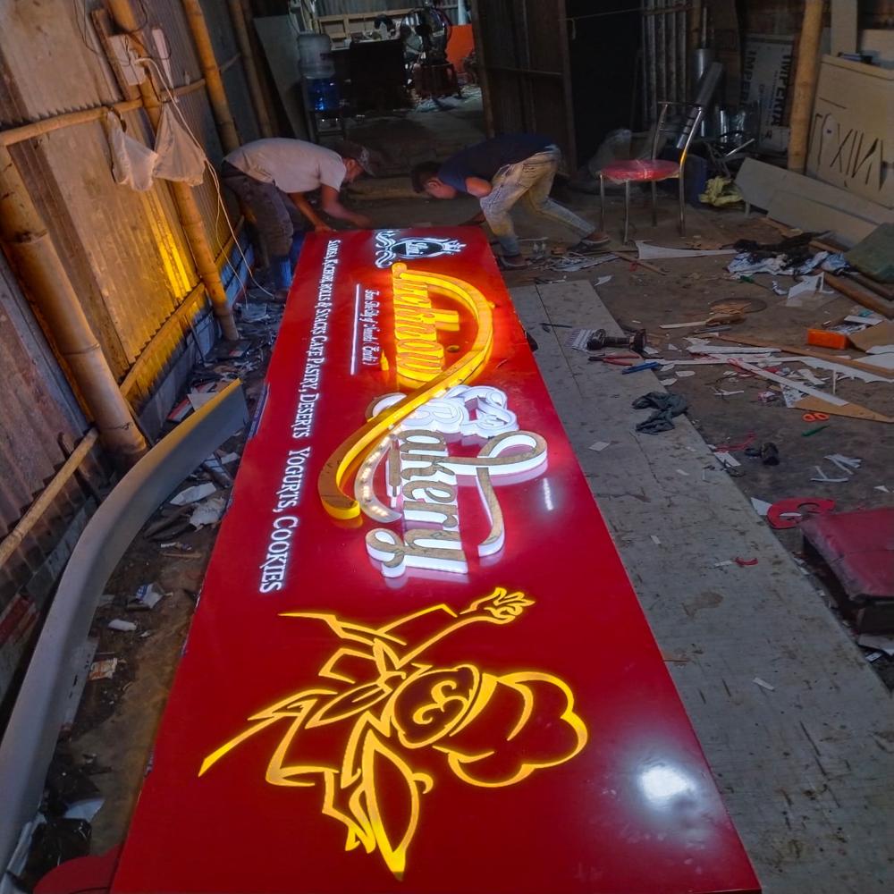Bakery Led Sign Board - Application: Permotional