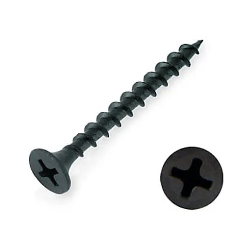 Black Drywall Screw - Finish: Polished