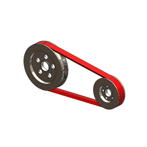 Industrial V Belt Pulley - Color: Black And Red