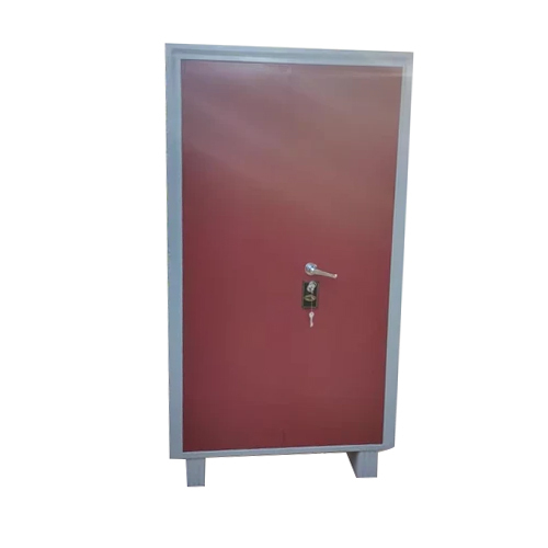 Bluefox Printed Three Door Steel Almirah With Locker - Color: Red