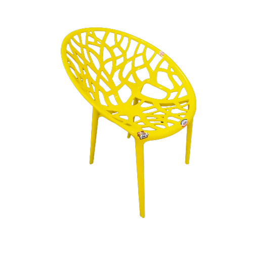 Yellow Plastic Cafe Chair