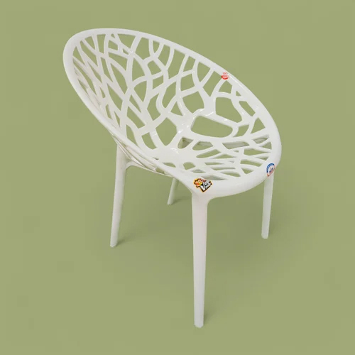 White Plastic Cafe Chair
