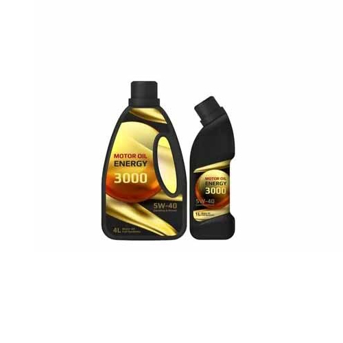 Lubricant Oil Label - Color: White