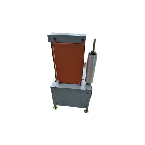 Carton Box Stretch Wrapping Machine - Metal Build, 6 Pieces Per Minute Capacity | Semi-automatic Operation, Easy To Use, Warranty Included